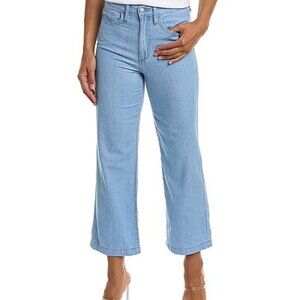 EUC Joe's Jeans Faithe High-Rise Wide Leg Crop Jean 100% Cotton Light Wash 28